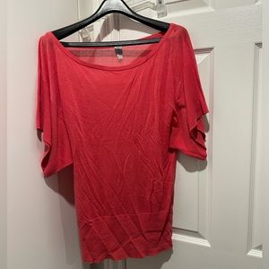 Coral short sleeve shirt
